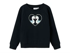Name It dark sapphire heart swan sweatshirt